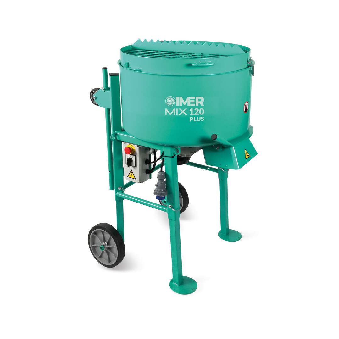 Imer 1194300 MIX 120 PLUS Compression mixer electric on wheels 230V