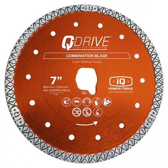 iQ Power Tools TLD180-1.40P-QD-Combo saw blade 180mm - Q-Drive for the iQ 228 Cyclone
