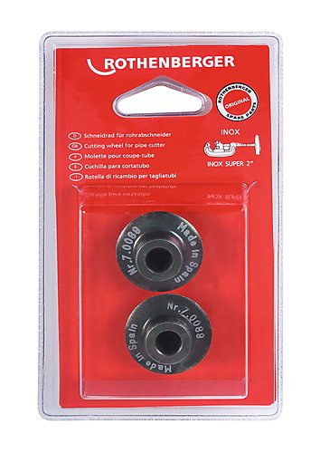 Rothenberger Accessories 070089D Cutting wheel for SUPER 2 ", Inox, 2 pieces
