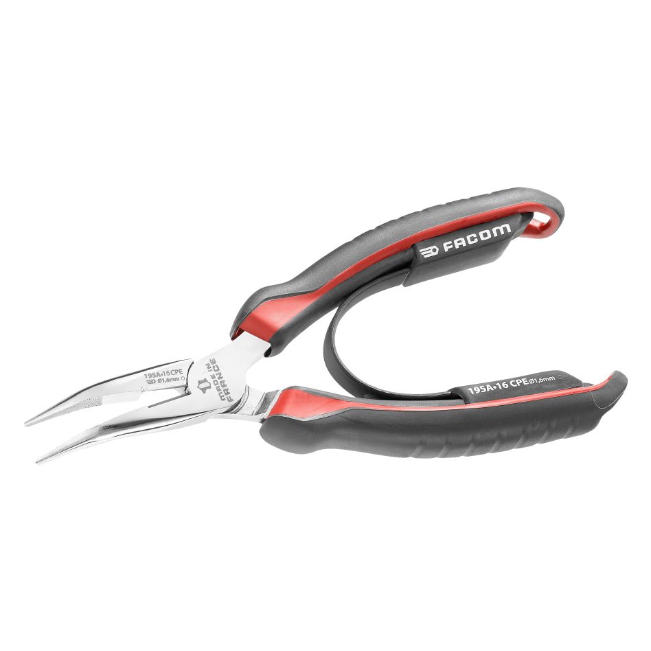 Facom 195A.16CPE Telephone pliers curved + side cutter 160 mm