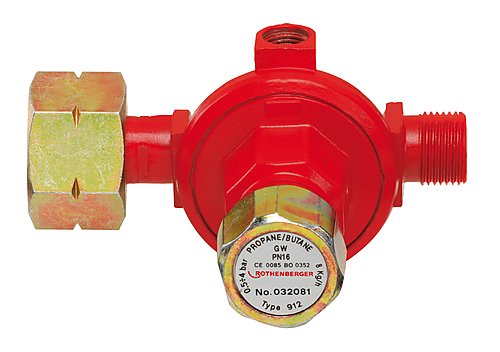 Rothenberger Accessories 32081 Propane regulator, steplessly adjustable, 1-4 bar, W21.8x1 / 14 "LH, G3/8"