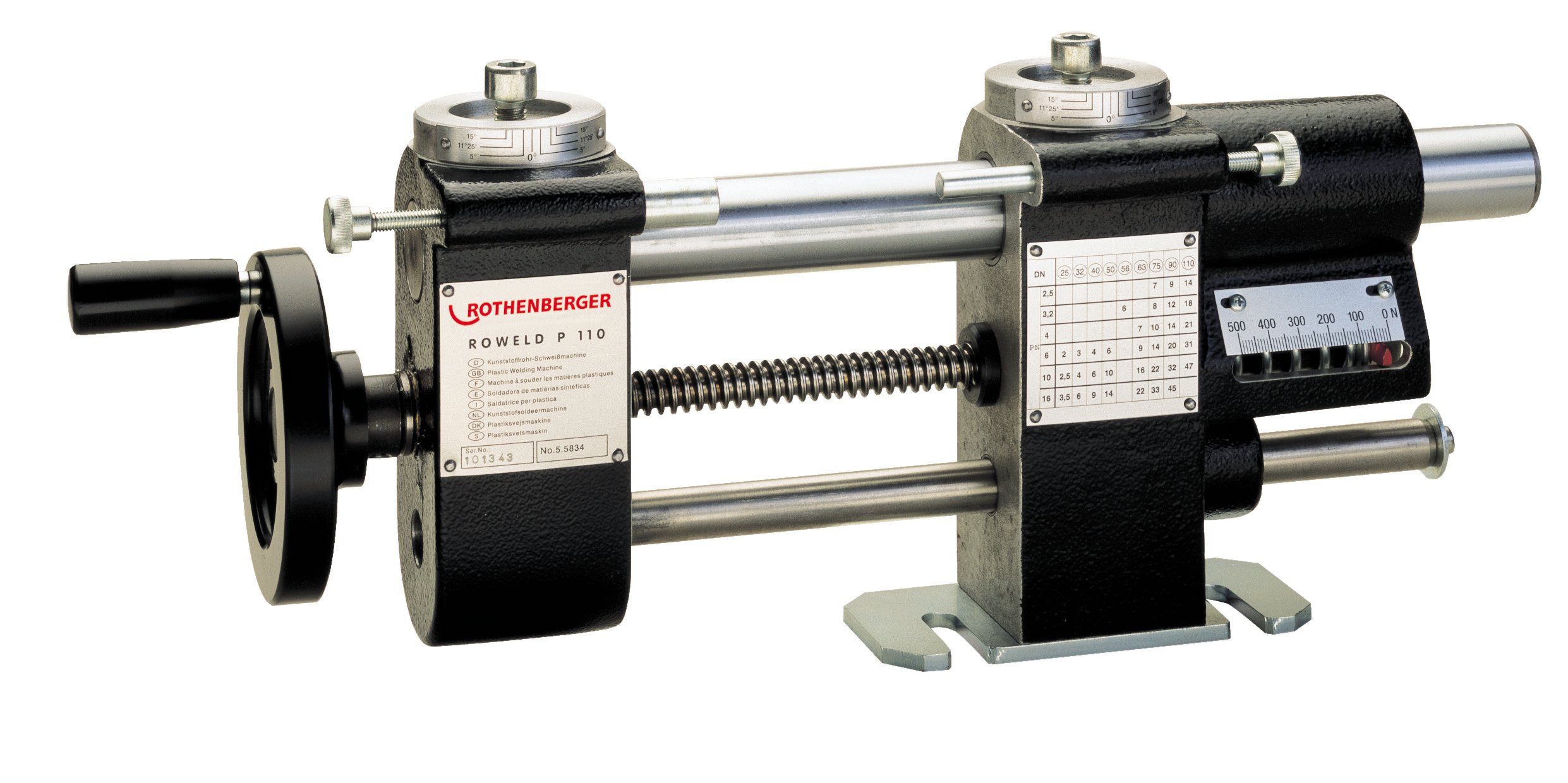 Rothenberger 55787 ROWELD P110 basic machine with table mounting clamp