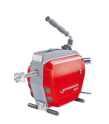 Rothenberger 72688 R 650 Cleaning machine including guide hose
