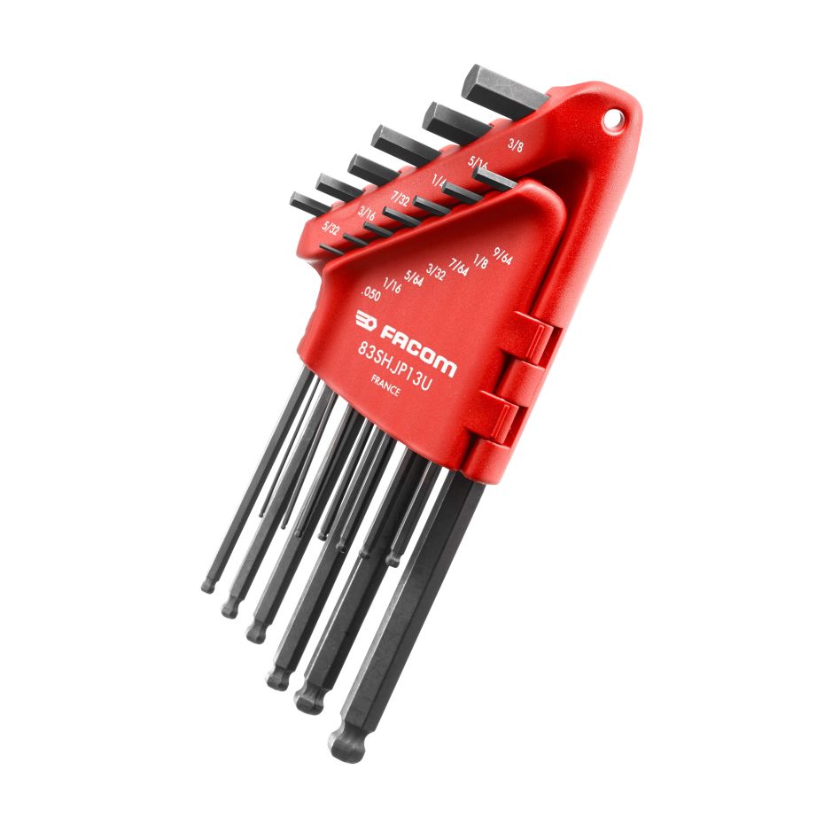 Facom 83SH.JP13U Long hex key set Inch 13-Piece