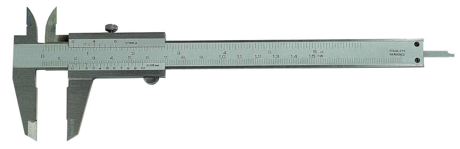 MIB 01001002 Slide gauge "PRECISION" stainless steel 150x40mm with locking screw in case