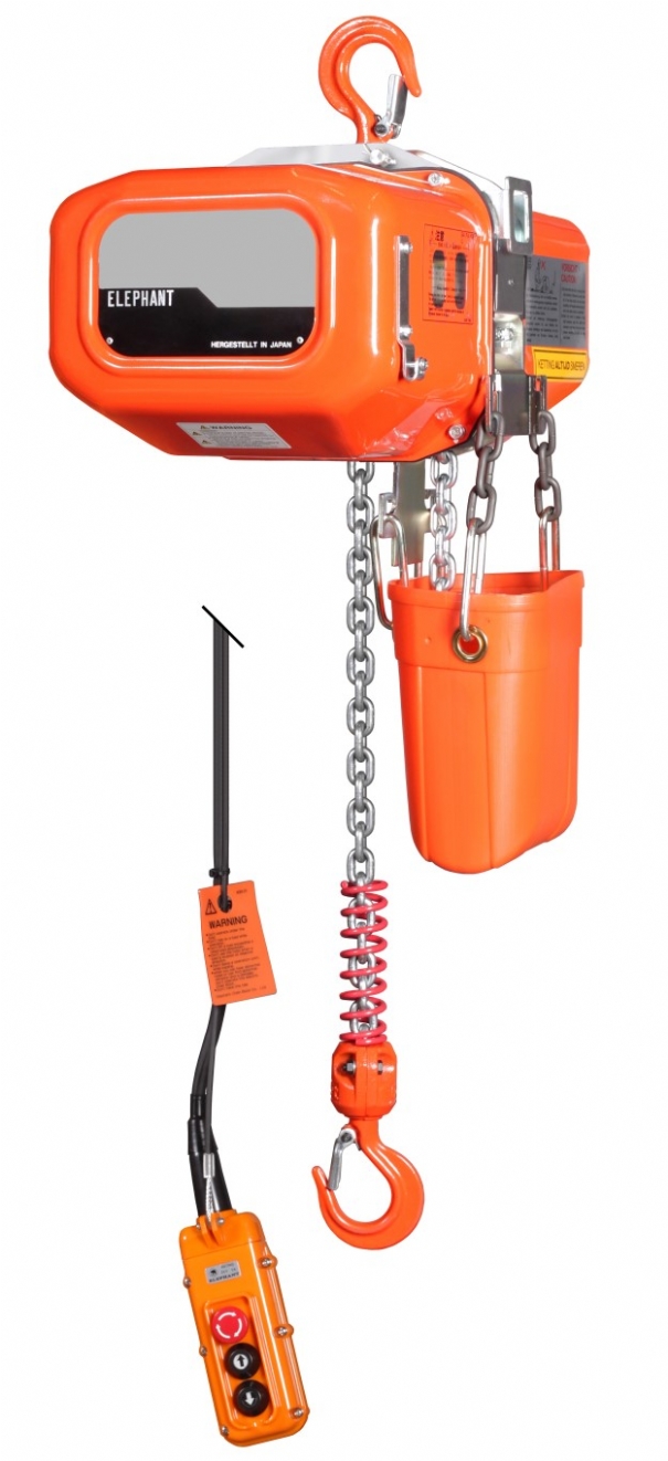 Rema 0512001-3 FBH05/500KG/3M Elephant 400 V electric chain hoist 2 speeds 3.0 mtr 500 kg 512001