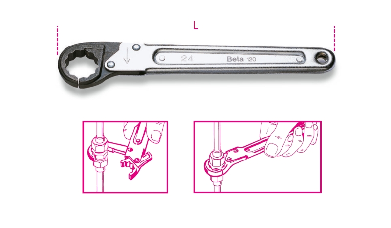 Beta 001200013 120 13 Open ended ring spanners