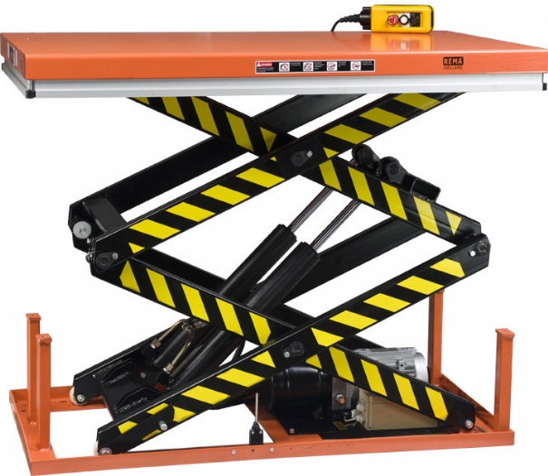 Rema 3459035 HSD-4.0 double-scissors stationary lift table 4000 kg