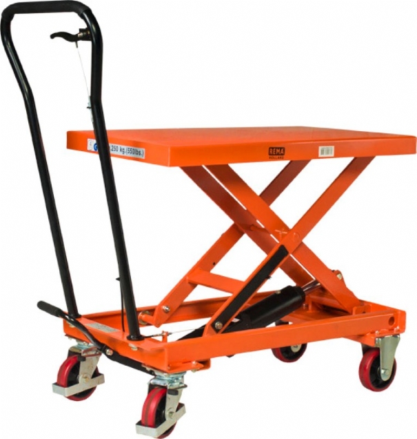 Rema 3460100 HT-100 manual movable lifting table 1010 x 520 mm 1000 kg