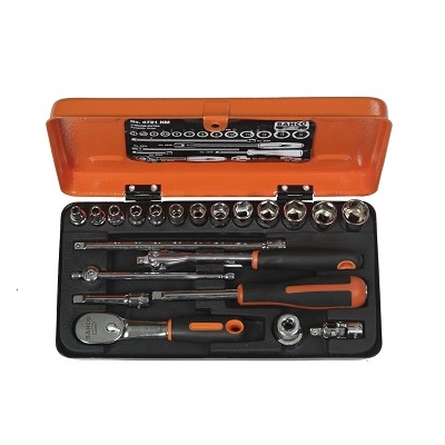Bahco 6721NM Socket set 1/4" Metric 4-14 mm 21-piece