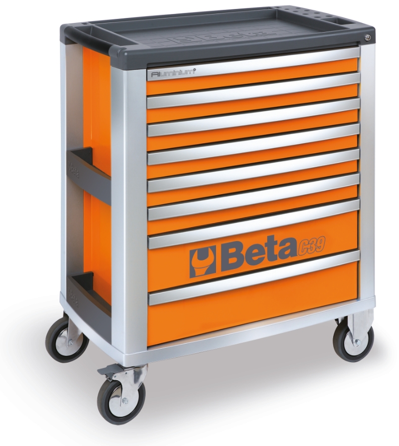 Beta 039000041 C39-8/O Tool trolley with 8 drawers Orange
