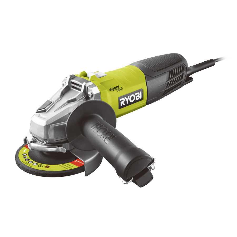 Ryobi 5133002491 RAG800-125G Angle grinder 125 mm 800 Watt
