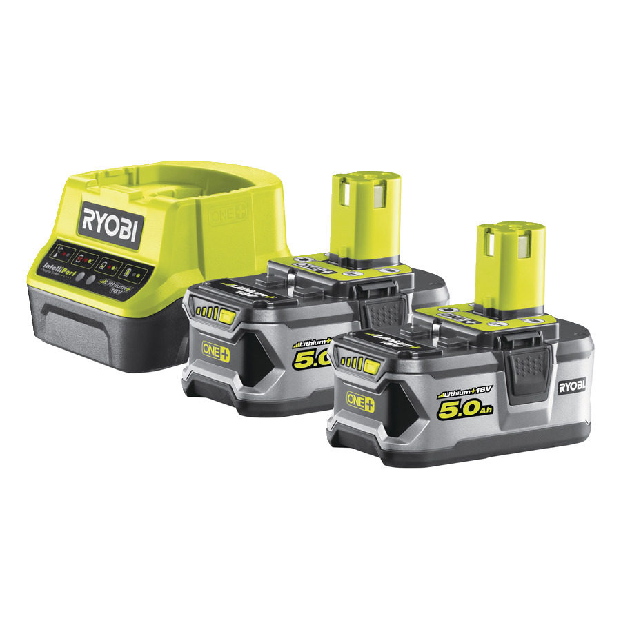 Ryobi Accessories 5133003364 RC18120-250 2 x Battery One+ 18 Volt 5.0 Ah Li-ion