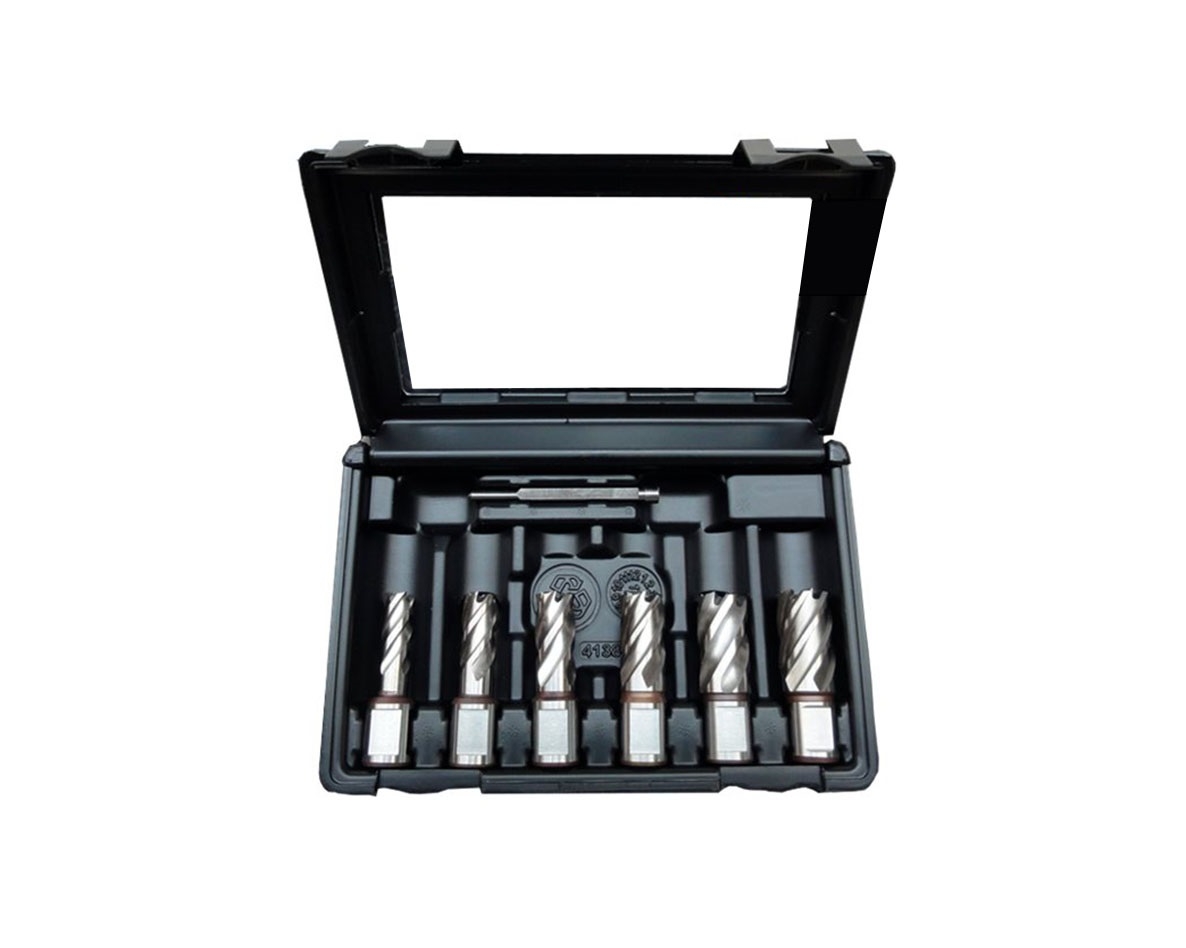 Jepson 490145 HSS-CO core drill bit set in box