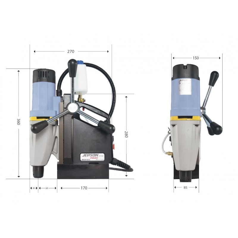 Jepson 490184 MAGPRO 80/4S magnetic drill