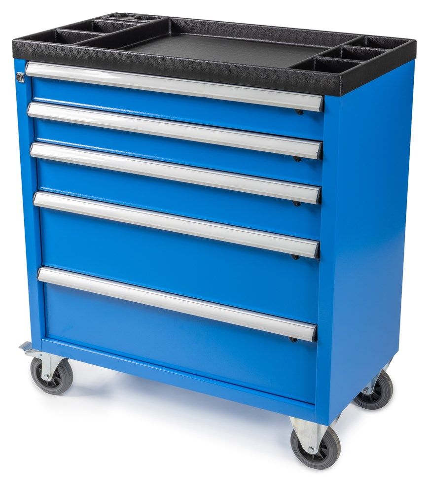 Huvema K8105 Tool trolley with 5 drawers