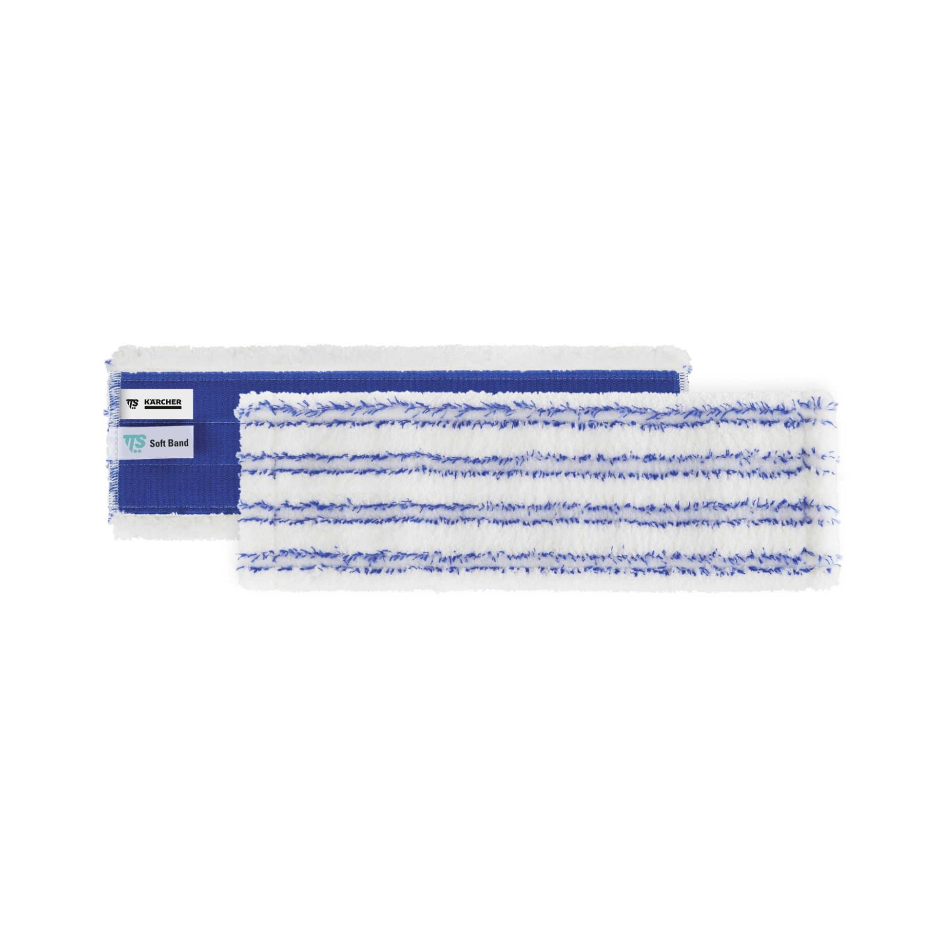 Kärcher 9.212-011.0 Mop Cover System Withstraptape blue - Microfiber mop cover for flat mop systems, 40 cm