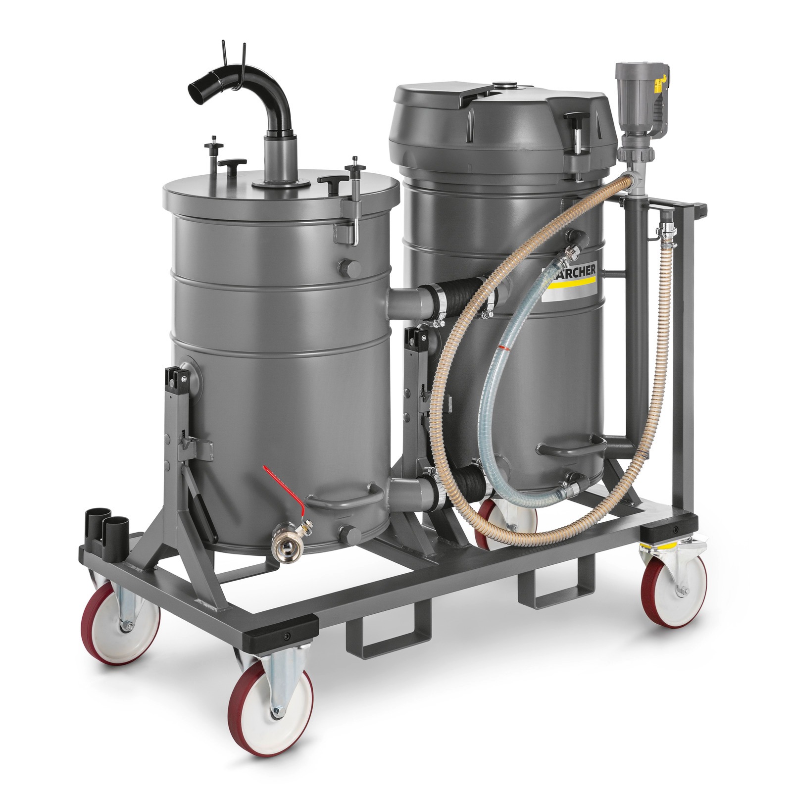 Kärcher Professional 9.989-404.0 IVR-L 200/24-2 Tc Dp Robust Industrial Vacuum Cleaner 230V 200L 148l/s 2.4kW liquid and chips