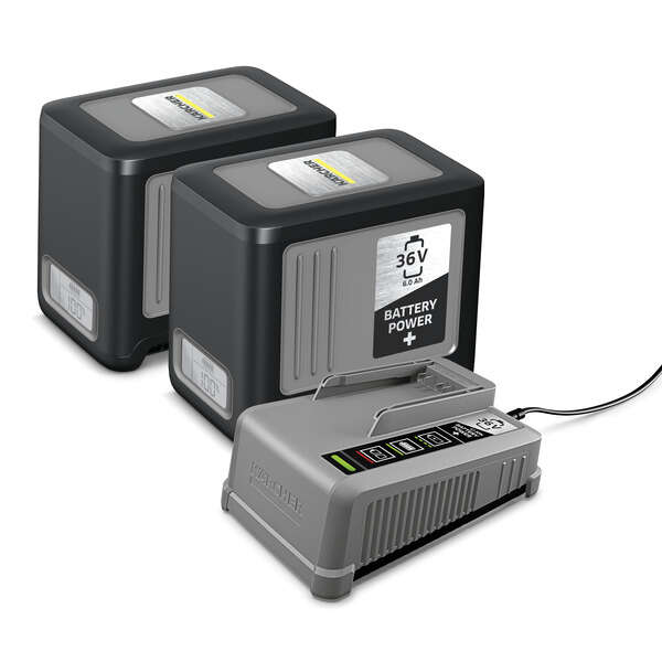 Kärcher Professional 2.445-071.0 Battery Starter Kit: 2x 36V 6.0Ah Li-ion