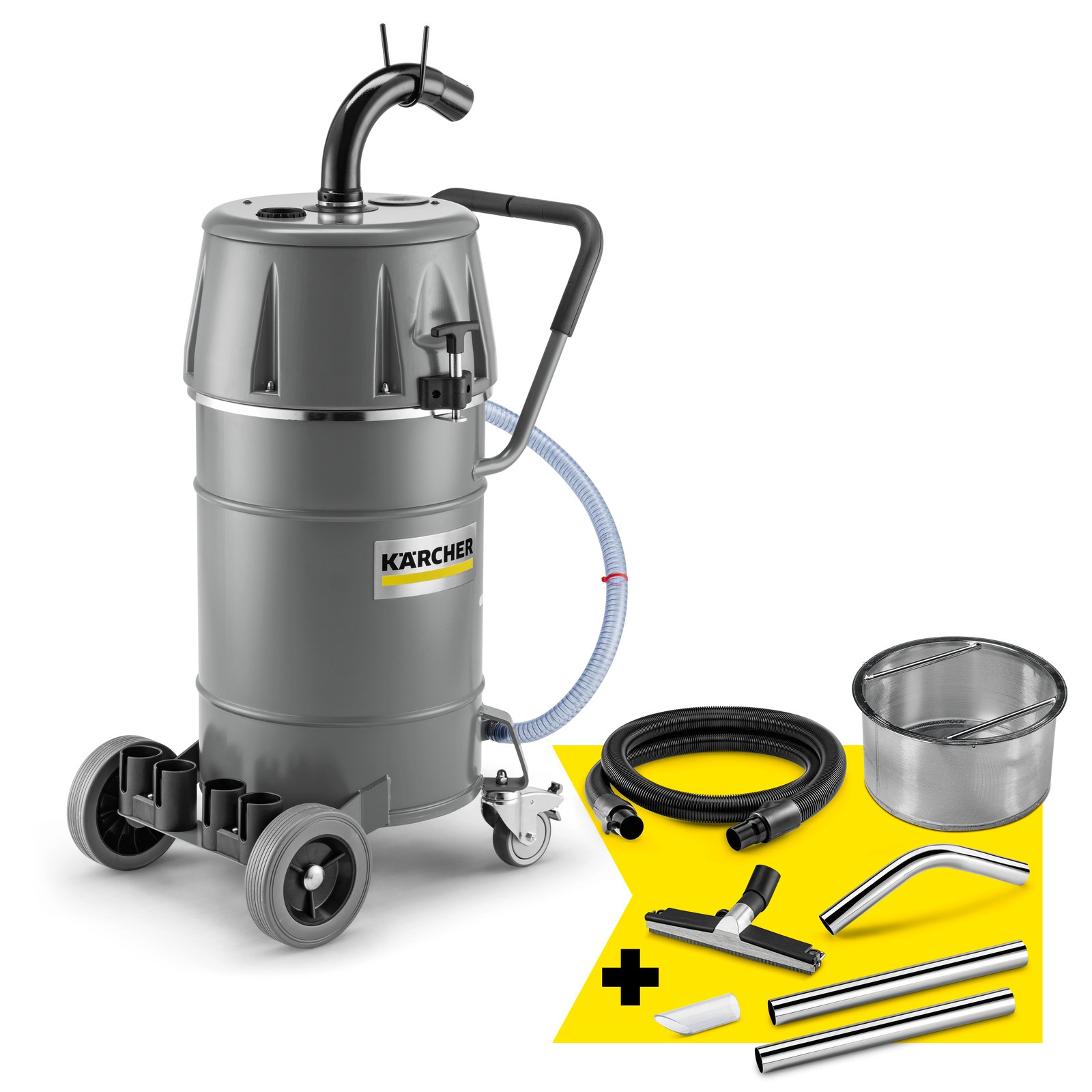 Karcher Professional 9.991-107.0 IVR-L 65/24-2 Set Go!Further Industrial vacuum cleaner 230V 65L 144l/s 2.4kW liquid and (solids) including floor cleaning kit
