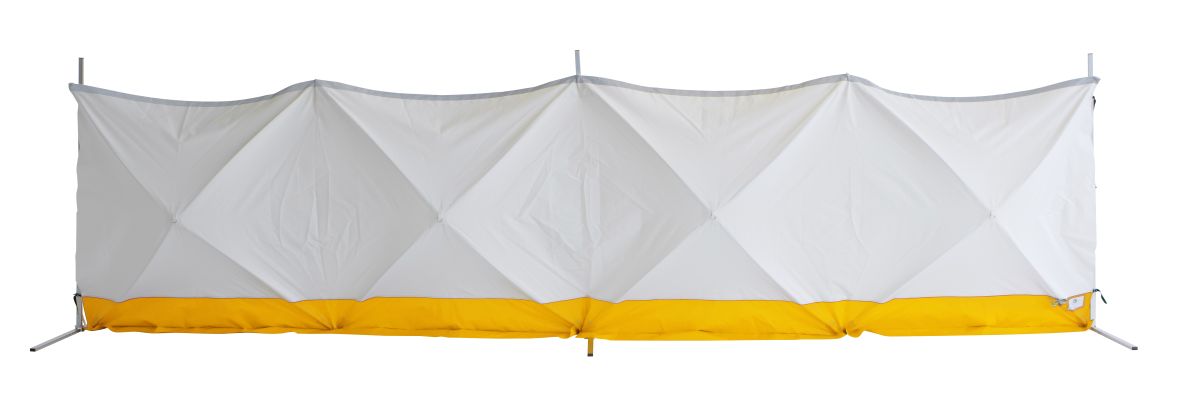 KARSTEN 500953 Safety Screen Shielding white/yellow 7.20 meters