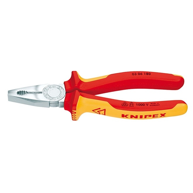 Knipex 03 06 180 0306180 Combination pliers VDE 180 mm
