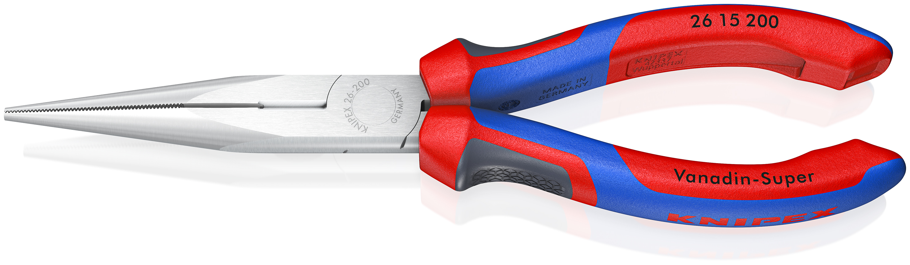 Knipex 26 15 200 2615200 Telephone plier straight + side cutter 200 mm