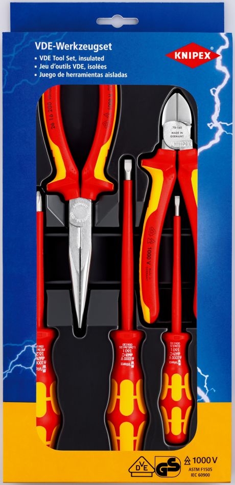 Knipex 00 20 13 VDE tool set 5-piece