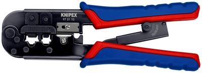 Knipex 97 51 10 SB Crimping Pliers for Western connectors 6-8 pole RJ11/12-RJ45