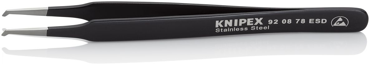 Knipex 92 08 78 ESD SMD precision tweezers 118 mm
