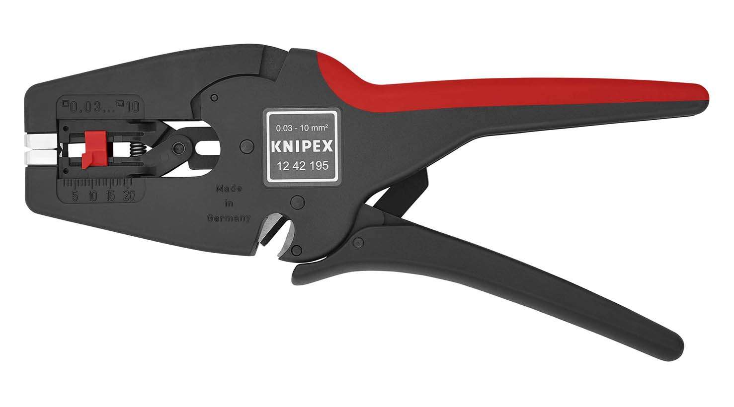 Knipex 12 42 195 SB MultiStrip 10 Automatic Wire Stripping Pliers 195 mm 0.03–10 mm²
