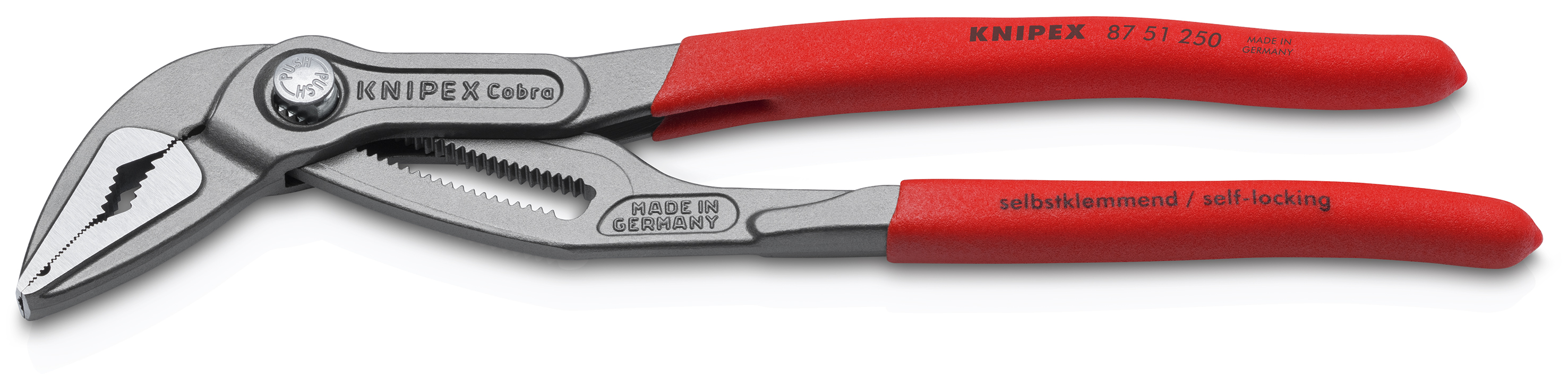 Knipex 87 51 250 8751250 Water pump pliers Cobra extra narrow 250 mm
