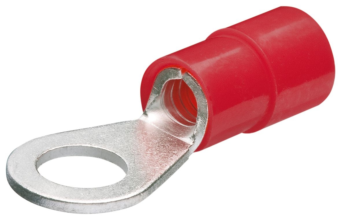 Knipex 97 99 170 Cable lugs, ring shape 200 pieces 3 mm cable 0.5-1.0 mm2 (Red)