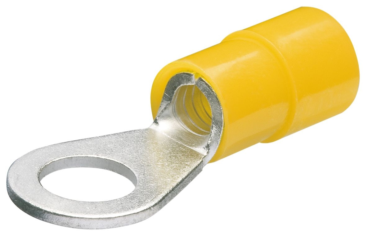 Knipex 97 99 180 Cable lugs, ring shape 100 pieces 10 mm cable 4-6 mm2 (Yellow)
