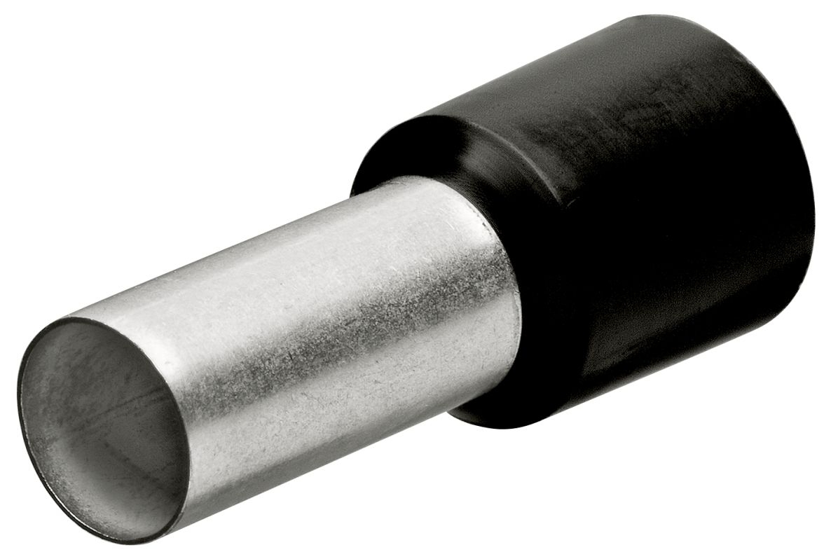 Knipex 97 99 333 Wire end ferrules with plastic collar 200 pcs cable 1.5 mm2 (Black)
