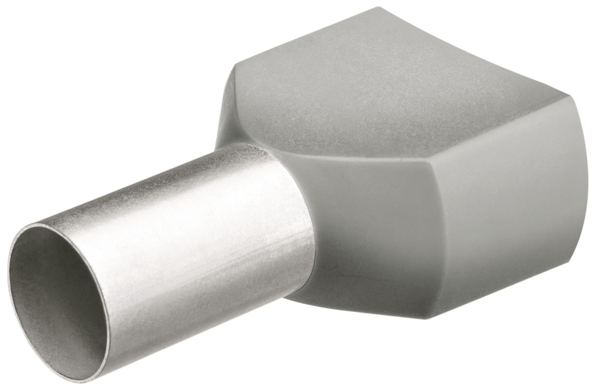 Knipex 97 99 371 Twin ferrules 200 pieces AWG 218 (Gray)