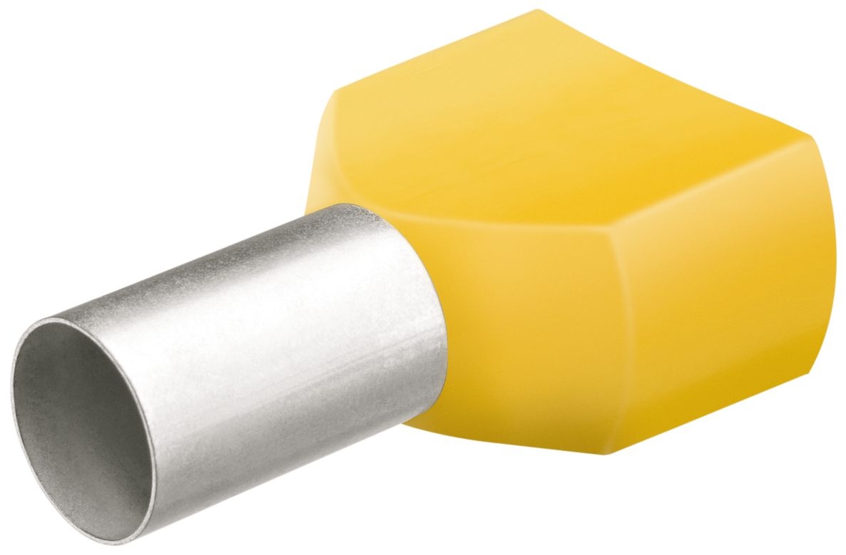 Knipex 97 99 376 Twin ferrules 50 pieces AWG 210 (Yellow)
