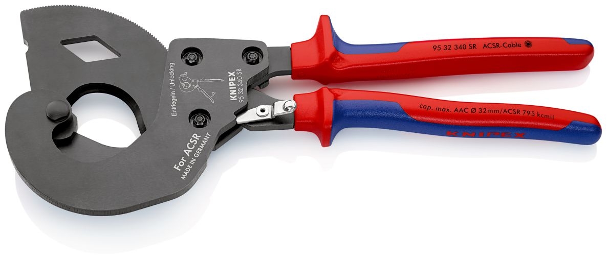 Knipex 95 32 340 SR ACSR Overhead cable cutter for power lines 340 mm