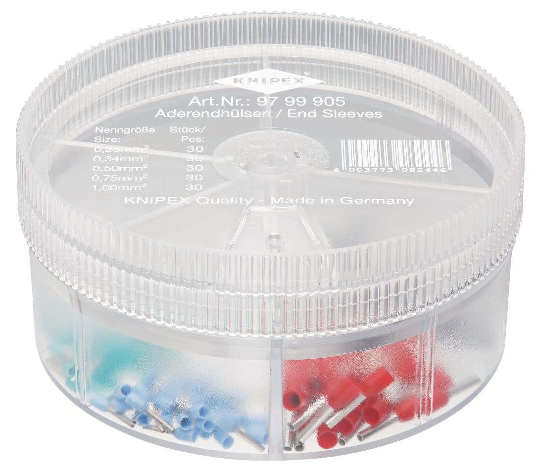 Knipex 97 99 905 Cable end ferrules assortment box