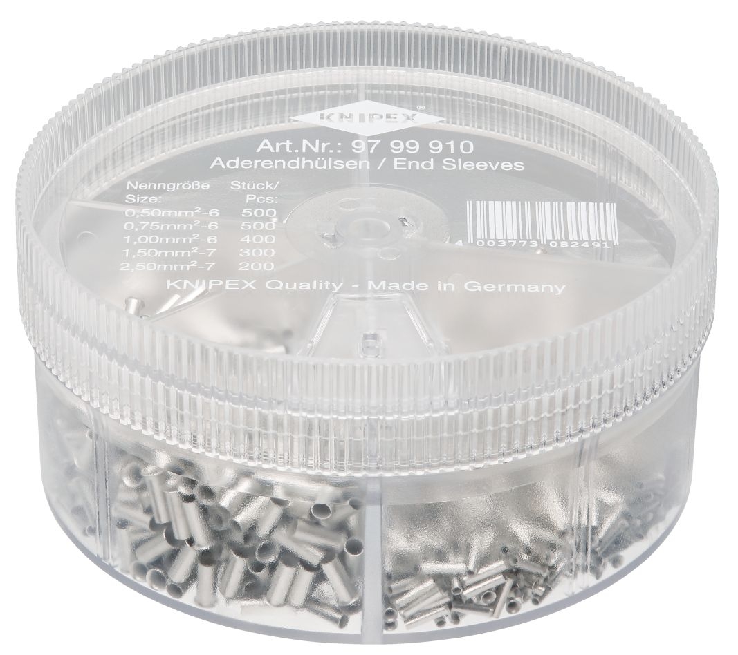 Knipex 97 99 910 Cable end ferrules assortment box