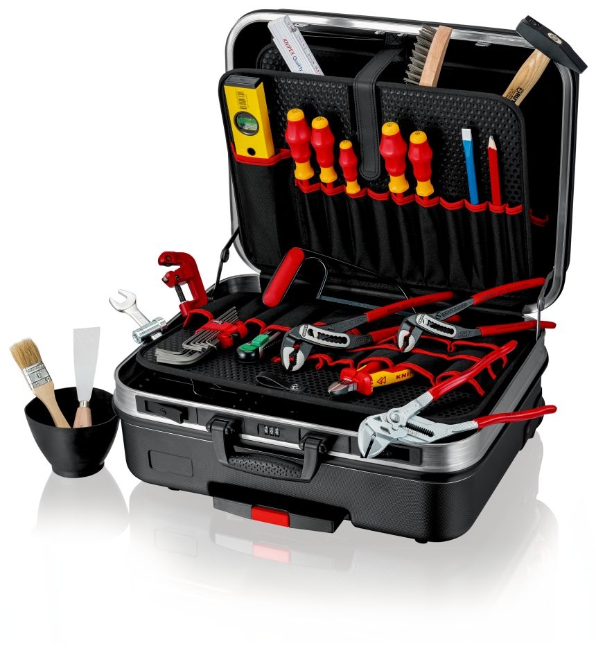 Knipex 00 21 06 HK S Tool case filled "BIG Basic Move" Sanitary 31-piece