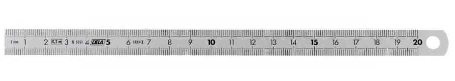 Facom DELA.1051.300 Flexible stainless steel ruler double-sided 300 mm