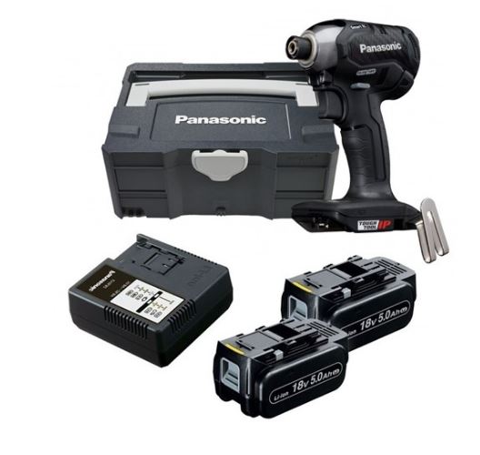 Panasonic EY76A1LJ2G Brusless Impact Driver 18 Volt 5.0 Ah Li-ion