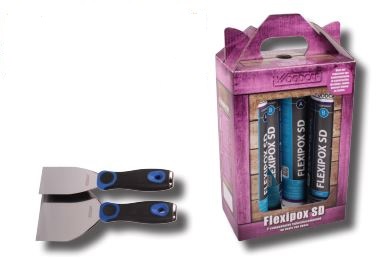 Köhler Woodcap 6103005 Flexipox SD Duopack 2 sets/box + 2 modeling knives