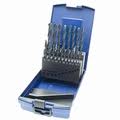 Bohrcraft 11001330025 KR13 Metal drill bit set HSS-R DIN 338 rolled 25-piece in ABS-box