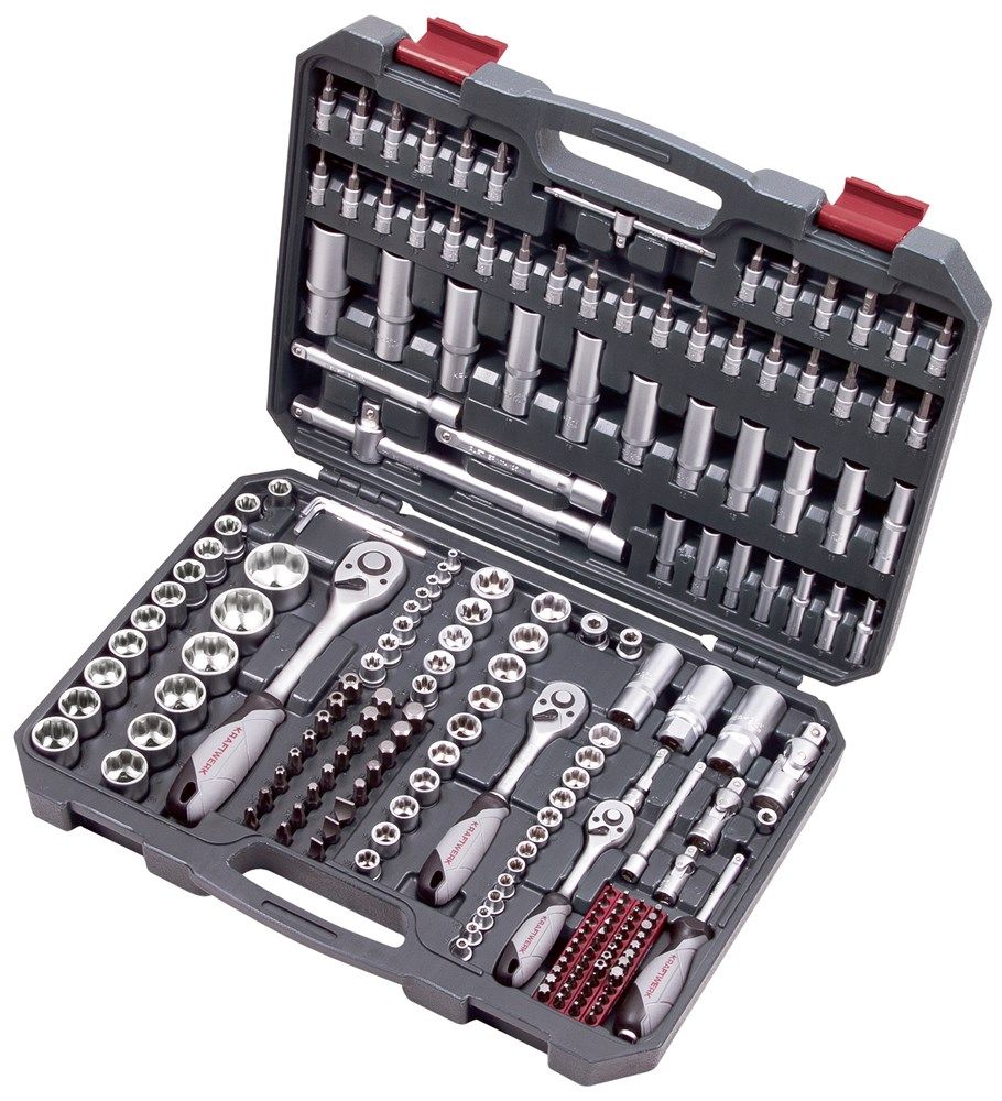 Kraftwerk 204.104.800 Socket set 1/4-5/16-3/8-1/2" 200-piece