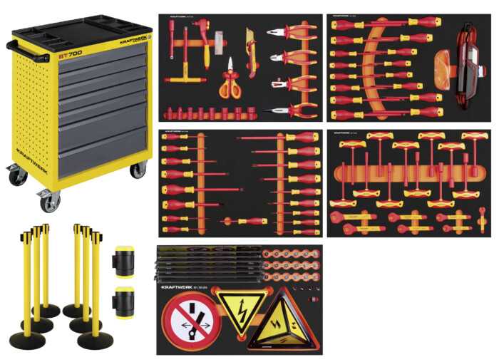 Kraftwerk 102.117.431 Tool trolley Filled VDE 111-piece