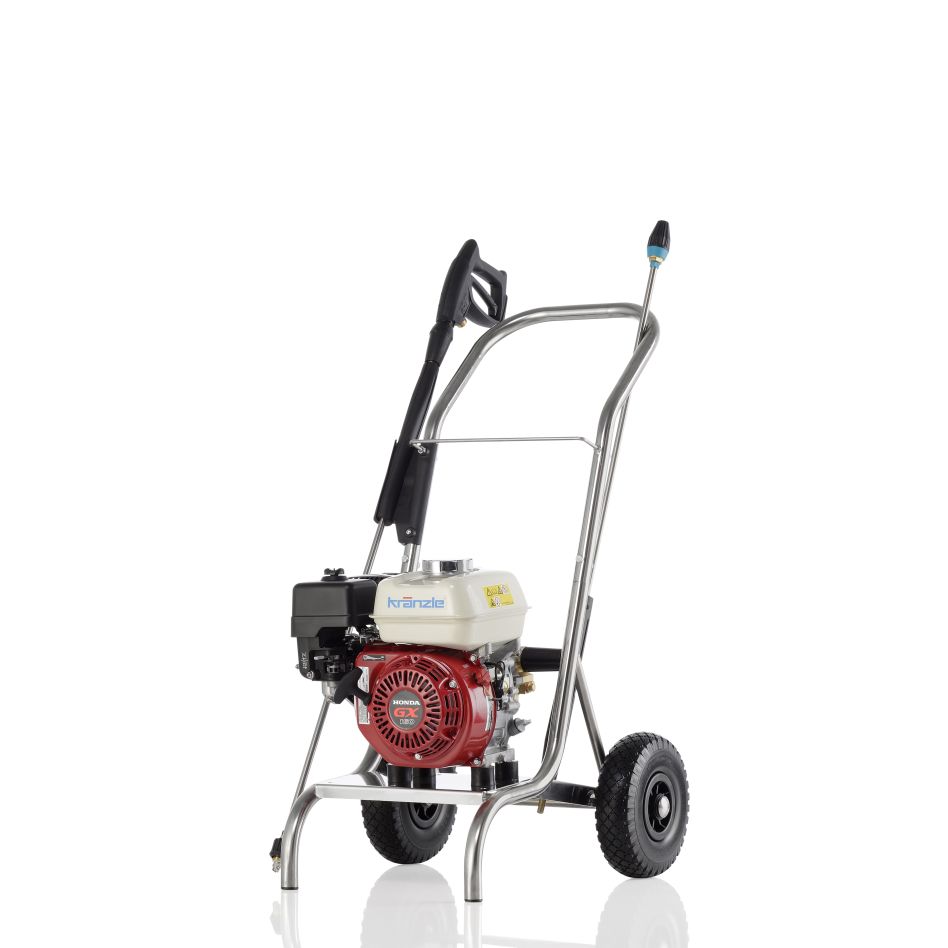 Kränzle 61800.3 Profi-jet B 13/150 Cold water High pressure cleaner stainless steel cart + SK plug nipple D12