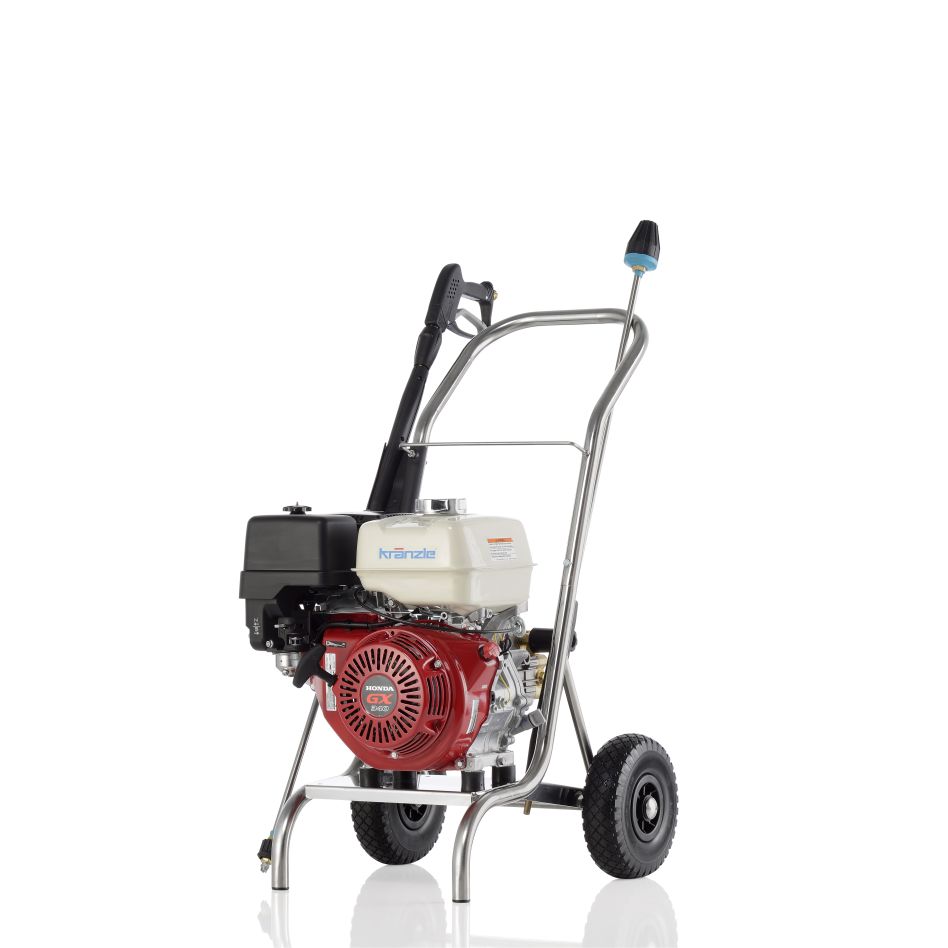 Kränzle 61804.5 Profi-jet B 16/220 Cold water High pressure cleaner stainless steel trolley with speed control with TK plug nipple D12