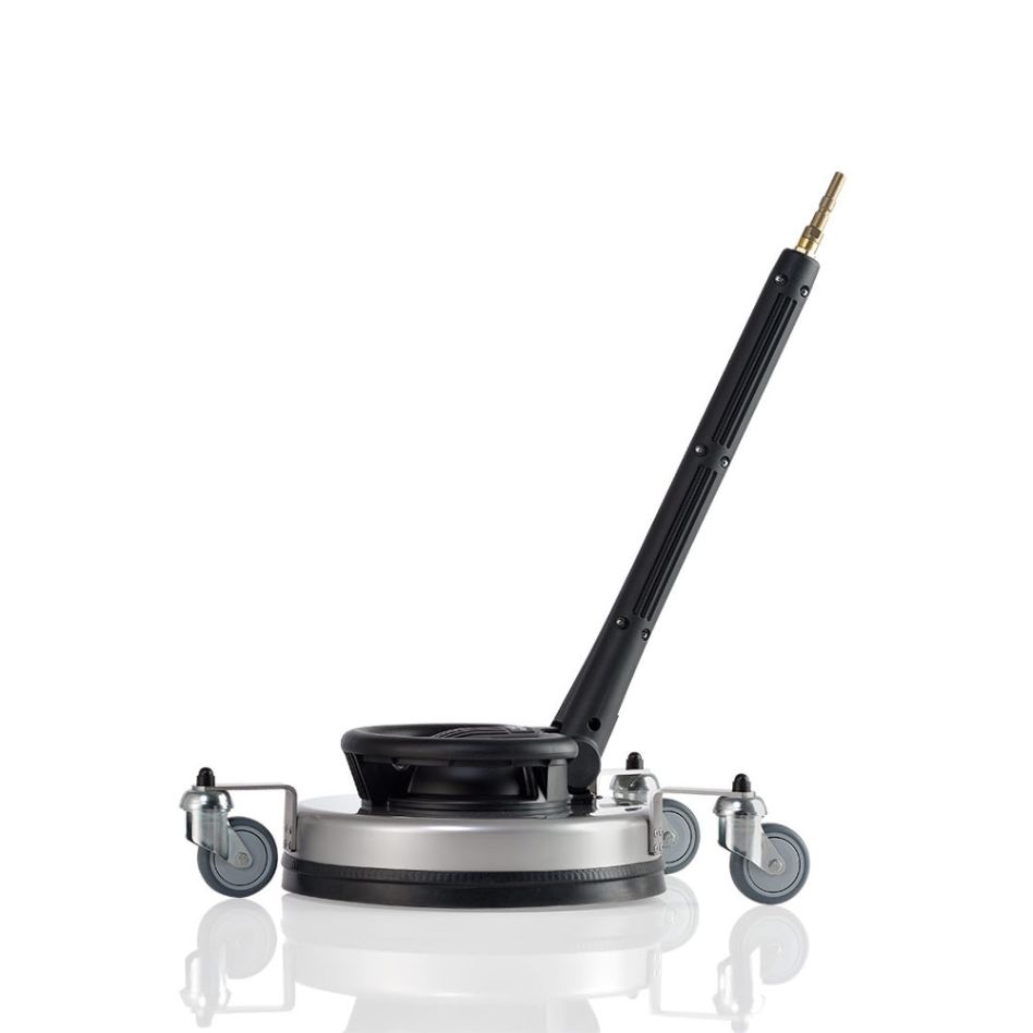 Kränzle Accessories 41891 Roundcleaner UFO long stainless steel 350 mm with wheels and D12 quick coupling nozzle size 045